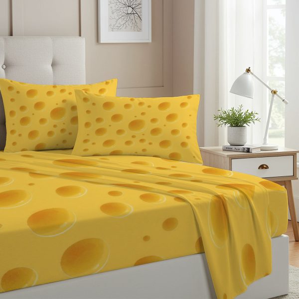 ZapMerch Twin Size Green Bay Sports Fitted Sheet Football Bed Flat Sheets Bedding Set Deep Pockets Up To 16" Bedroom Decor With 1 Pillow Sham SC00168-009