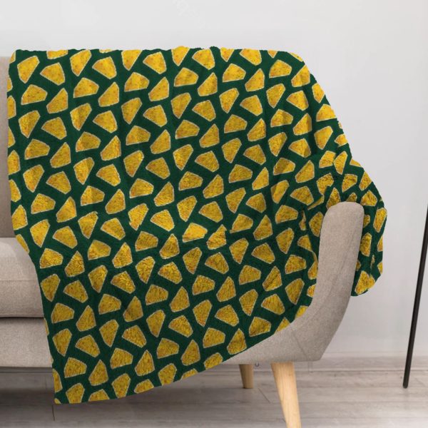 ZapMerch Green Bay Sports Blanket Football Throw Blankets Couch Bed Living Room Decor Soft Durable Washable 57" X 50" SC00169-004