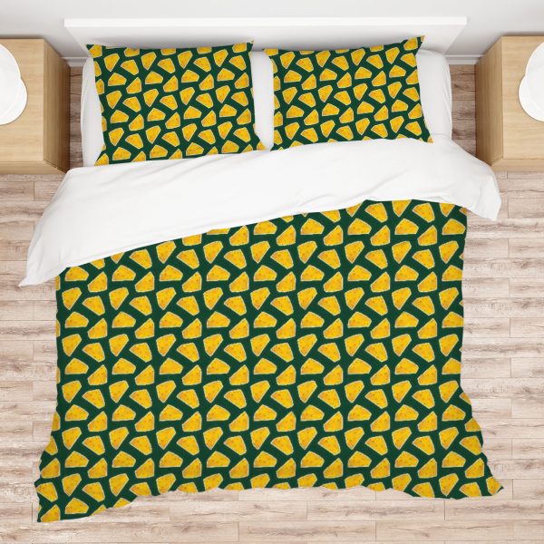 ZapMerch Green Bay Sports Comforter Set Football Bed Bedding Sets Bedroom Decor SC00169-005