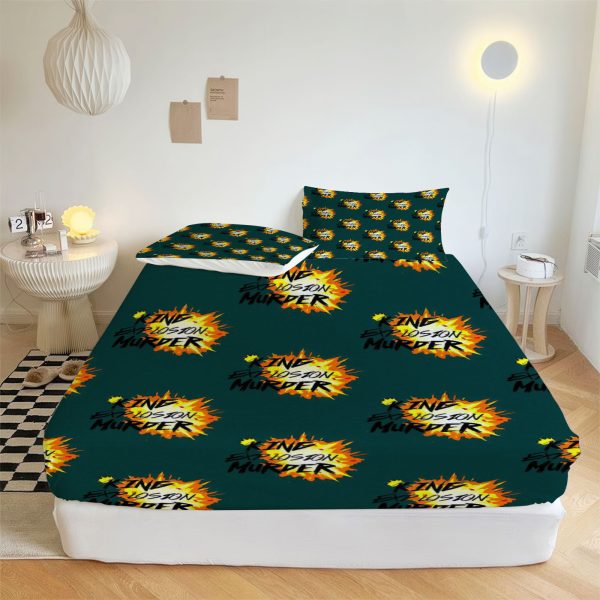 ZapMerch Super Ability Academy Fitted Sheet Japanese Anime Bed Sheets Bedding Set Deep Pockets Up To 16" Bedroom Decor SC00190-006