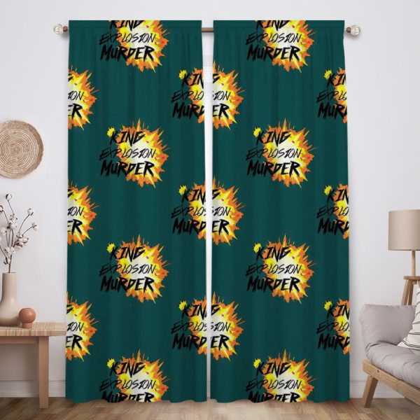 ZapMerch Super Ability Academy Window Curtains Japanese Anime Drapes Bedroom Home Room Decor Durable Fabric Machine Washable 82" X 84" SC00190-013