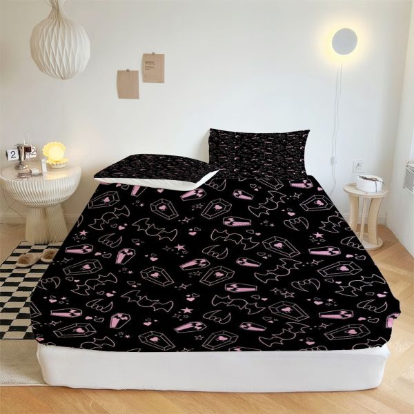 ZapMerch Midnight Bash Fitted Sheet Dream Party Bed Sheets Bedding Set Deep Pockets Up To 16" Bedroom Decor SC00199-006