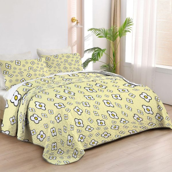 ZapMerch Sweet Melody Quilt Bedspreads Pink Buy Bed Set Bedding Coverlet Fabric Washable SC00205-007