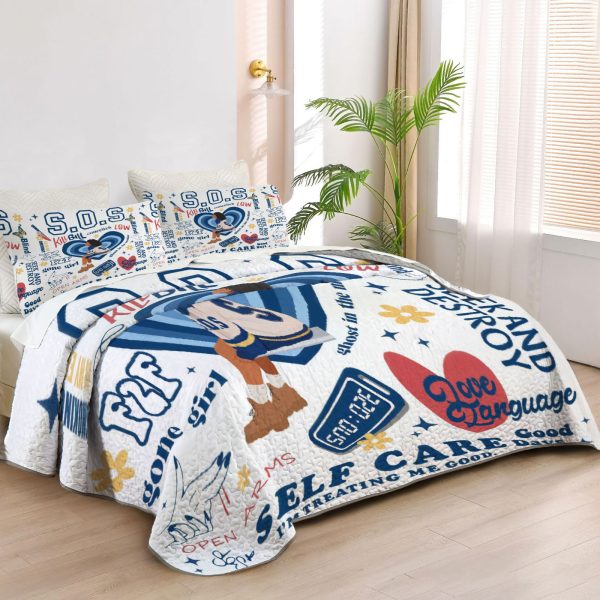ZapMerch Soul Goddess Quilt Bedspreads R&B Bed Set Bedding Coverlet Fabric Washable SC00206-007