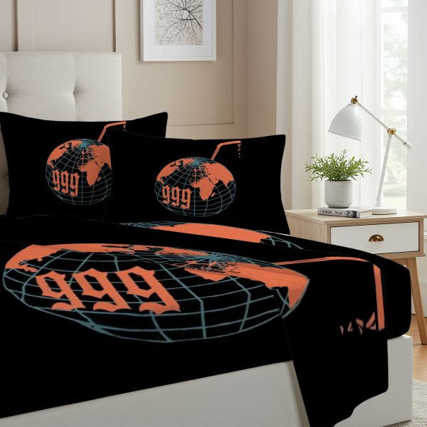 ZapMerch Twin Size Music Prodigy Fitted Sheet Emotional Rapper Bed Flat Sheets Bedding Set Deep Pockets Up To 16" Bedroom Decor With 1 Pillow Sham SC00224-009