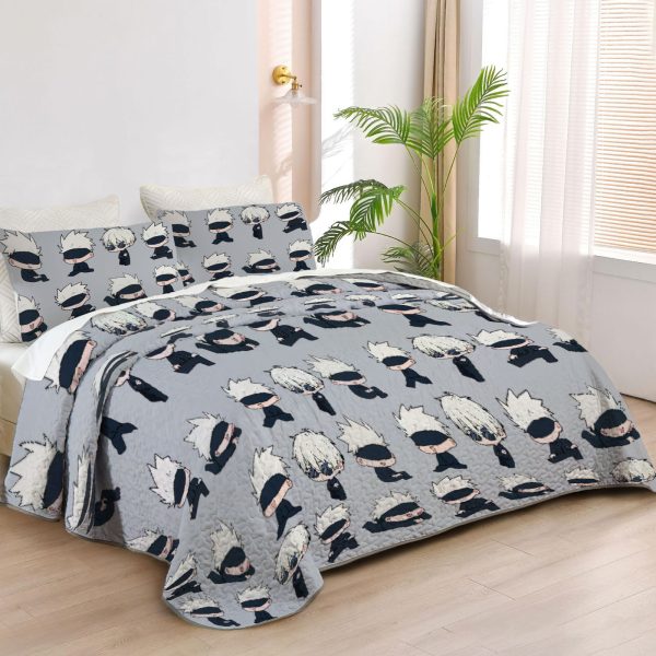 ZapMerch Sorcerers Quilt Bedspreads Anime Bed Set Bedding Coverlet Fabric Washable SC00230-007