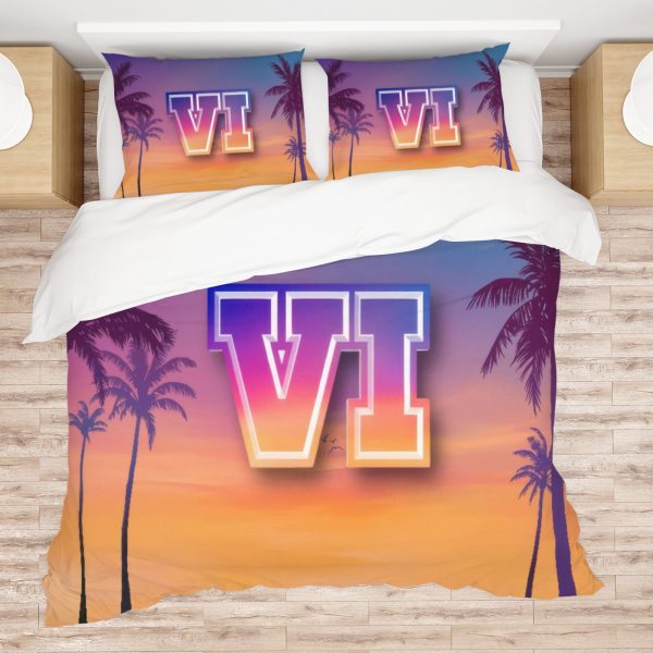 ZapMerch Gangster Game Comforter Set Video Game Bed Bedding Sets Bedroom Decor SC00231-005