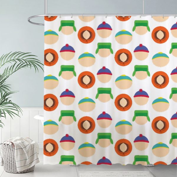 ZapMerch Satirical Cartoon Shower Curtain, Animated Comedy Bathroom Decor, Waterproof Fabric Durable Easy Care Washable, 72"X72"(Hooks Not Included)