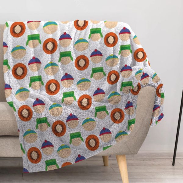 ZapMerch Satirical Cartoon Blanket Animated Comedy Throw Blankets Couch Bed Living Room Decor Soft Durable Washable 57" X 50" SC00237-004