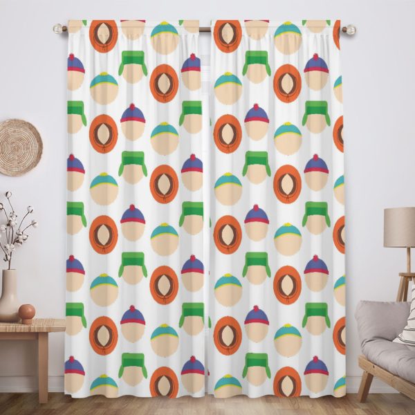 ZapMerch Satirical Cartoon Window Curtains Animated Comedy Drapes Bedroom Home Room Decor Durable Fabric Machine Washable 82" X 84" SC00237-013