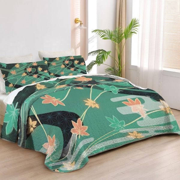 ZapMerch Fantasy Adventure Game Quilt Bedspreads Video Game Bed Set Bedding Coverlet Fabric Washable SC00240-007