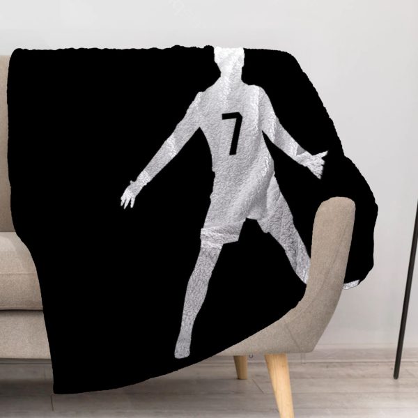 ZapMerch Football Legend Blanket Portuguese Superstar Throw Blankets Couch Bed Living Room Decor Soft Durable Washable 57" X 50" SC00254-004
