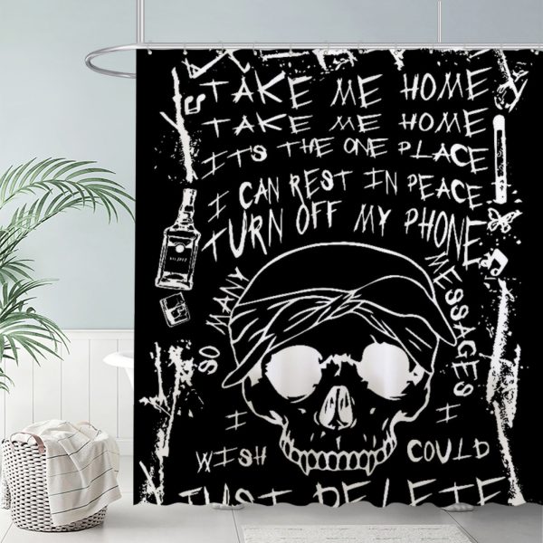 ZapMerch Underground Rap Duo Shower Curtain, Hip-Hop Artists Bathroom Decor, Waterproof Fabric Durable Easy Care Washable, 72"X72"(Hooks Not Included)