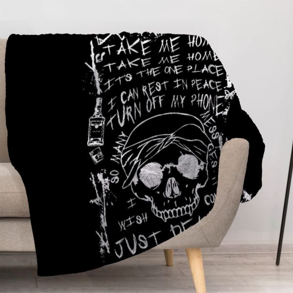 ZapMerch Underground Rap Duo Blanket Hip-Hop Artists Throw Blankets Couch Bed Living Room Decor Soft Durable Washable 57" X 50" SC00260-004
