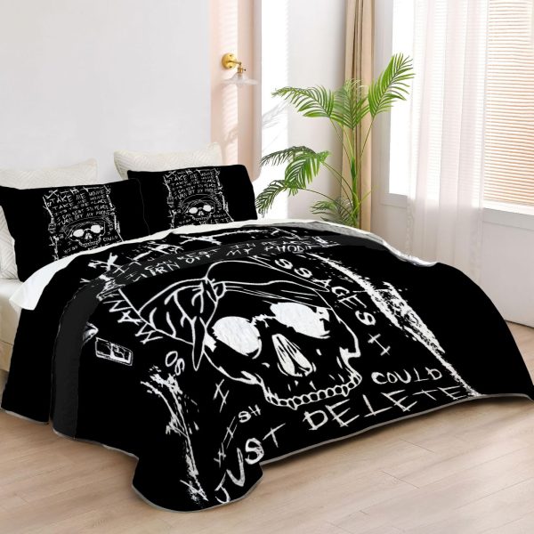 ZapMerch Underground Rap Duo Quilt Bedspreads Hip-Hop Artists Bed Set Bedding Coverlet Fabric Washable SC00260-007