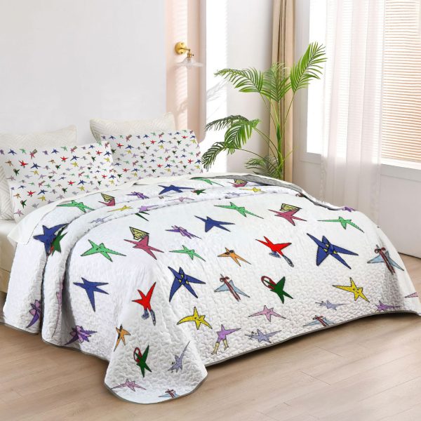 ZapMerch Indie Pop Sensation Quilt Bedspreads Emotional Lyricist Bed Set Bedding Coverlet Fabric Washable SC00261-007