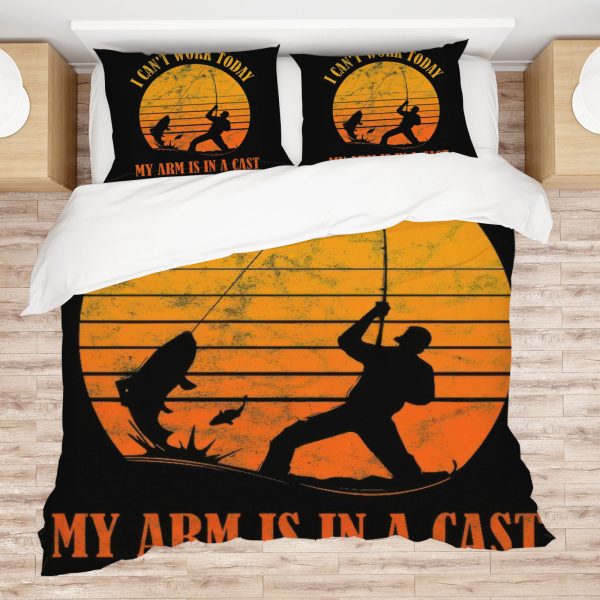 ZapMerch Fishing Comforter Set Fishing Bed Bedding Sets Bedroom Decor SC00269-005