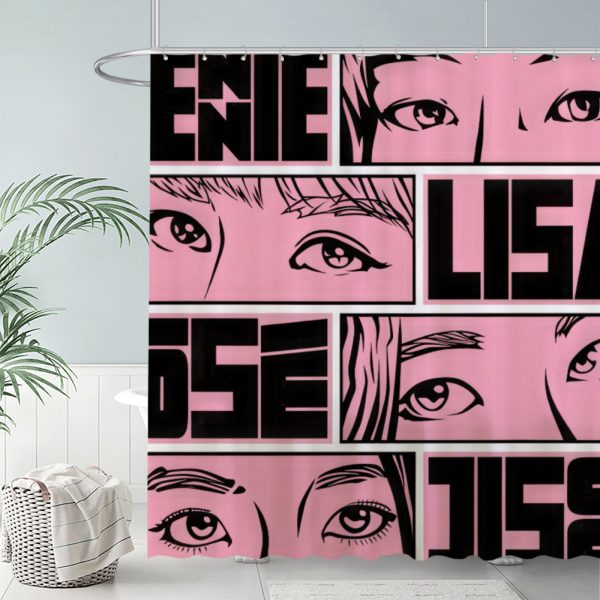 ZapMerch Charming Girl Group Shower Curtain, K-Pop Girl Group Bathroom Decor, Waterproof Fabric Durable Easy Care Washable, 72"X72"(Hooks Not Included) SC00274-002