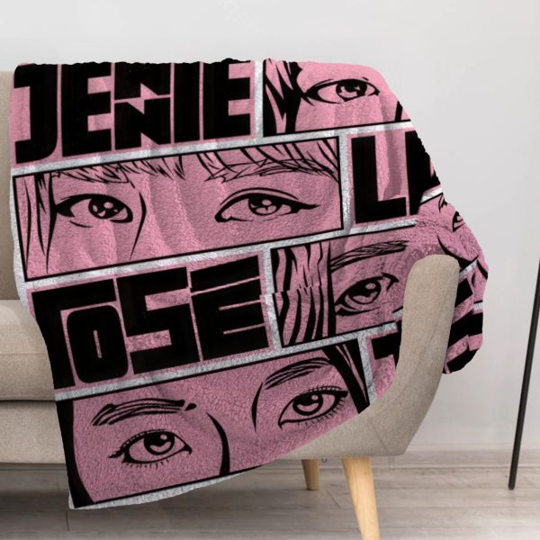 ZapMerch Charming Girl Group Blanket K-Pop Girl Group Throw Blankets Couch Bed Living Room Decor Soft Durable Washable 57" X 50" SC00274-004