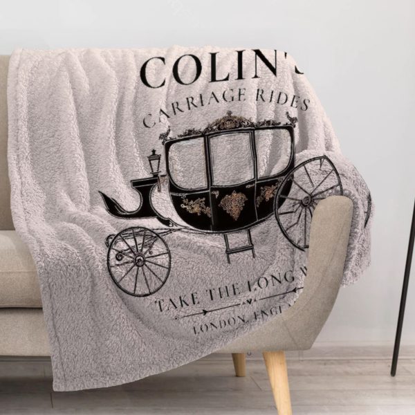 ZapMerch Regency Era Romance Blanket Television Series Throw Blankets Couch Bed Living Room Decor Soft Durable Washable 57" X 50" SC00289-004