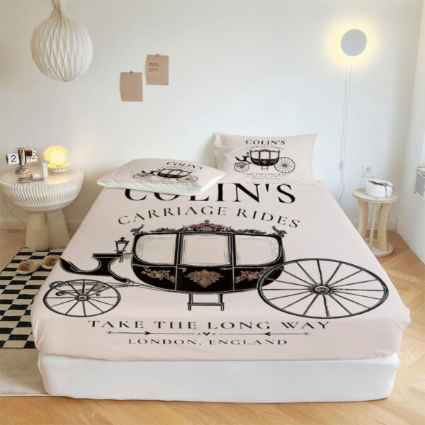 ZapMerch Regency Era Romance Fitted Sheet Television Series Bed Sheets Bedding Set Deep Pockets Up To 16" Bedroom Decor SC00289-006