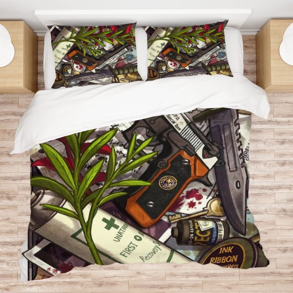 ZapMerch Zombies Comforter Set Survival Horror Bed Bedding Sets Bedroom Decor SC00295-005