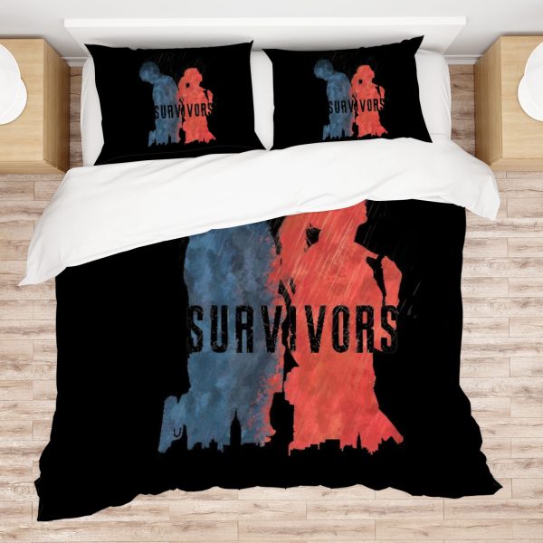ZapMerch Zombies Comforter Set Survival Horror Bed Bedding Sets Bedroom Decor SC00297-005