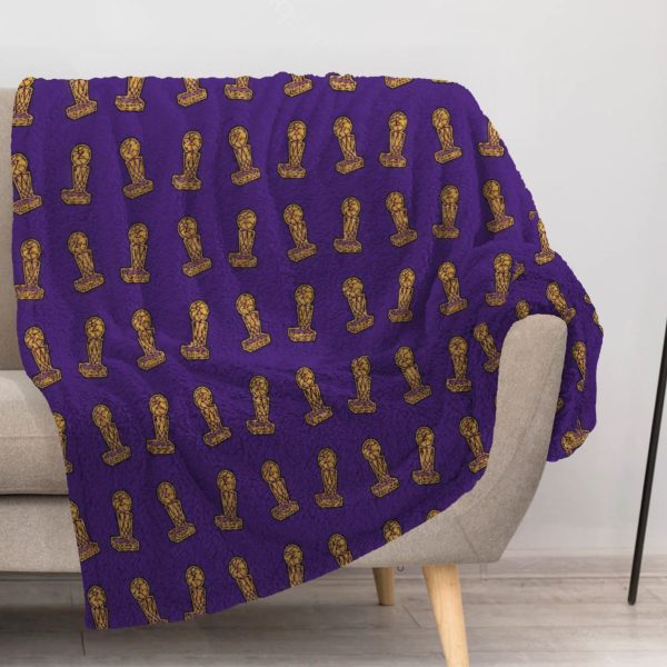 ZapMerch Purple Warriors Blanket Basketball Legends Throw Blankets Couch Bed Living Room Decor Soft Durable Washable 57" X 50" SC00302-004