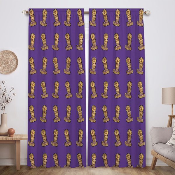 ZapMerch Purple Warriors Window Curtains Basketball Legends Drapes Bedroom Home Room Decor Durable Fabric Machine Washable 82" X 84" SC00302-013