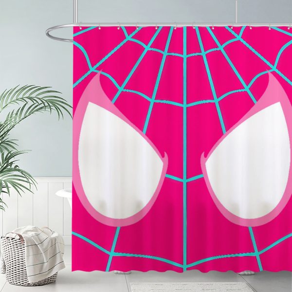 ZapMerch Web-Slinger Shower Curtain, Friendly Neighborhood Guardian Bathroom Decor, Waterproof Fabric Durable Easy Care Washable, 72"X72"(Hooks Not Included) SC00309-002