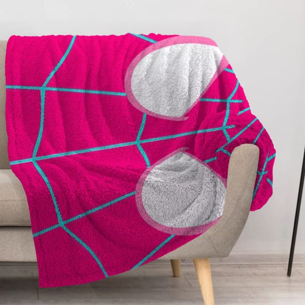 ZapMerch Web-Slinger Blanket Friendly Neighborhood Guardian Throw Blankets Couch Bed Living Room Decor Soft Durable Washable 57" X 50" SC00309-004