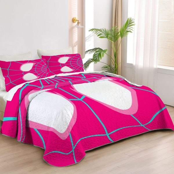 ZapMerch Web-Slinger Quilt Bedspreads Friendly Neighborhood Guardian Bed Set Bedding Coverlet Fabric Washable SC00309-007