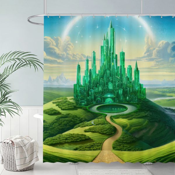 ZapMerch Witch Shower Curtain, Girls Friendship Bathroom Decor, Waterproof Fabric Durable Easy Care Washable, 72"X72"(Hooks Not Included) SC00312-002