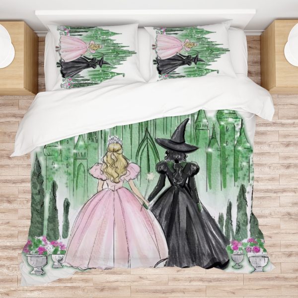 ZapMerch Witch Comforter Set Girls Friendship Bed Bedding Sets Bedroom Decor SC00313-005