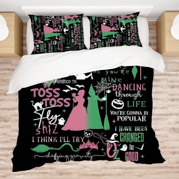 ZapMerch Witch Comforter Set Girls Friendship Bed Bedding Sets Bedroom Decor SC00316-005