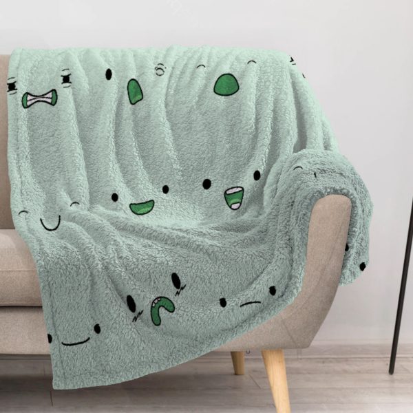 ZapMerch Questing Duo Blanket Land Of Ooo Explorer Throw Blankets Couch Bed Living Room Decor Soft Durable Washable 57" X 50" SC00318-004