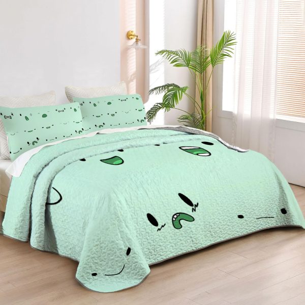 ZapMerch Questing Duo Quilt Bedspreads Land Of Ooo Explorer Bed Set Bedding Coverlet Fabric Washable SC00318-007