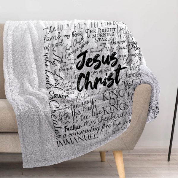 ZapMerch Bible Blanket Bible Throw Blankets Couch Bed Living Room Decor Soft Durable Washable 57" X 50" SC00332-004