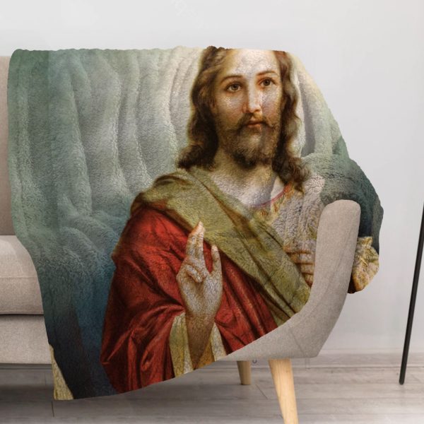 ZapMerch Bible Blanket Bible Throw Blankets Couch Bed Living Room Decor Soft Durable Washable 57" X 50" SC00333-004