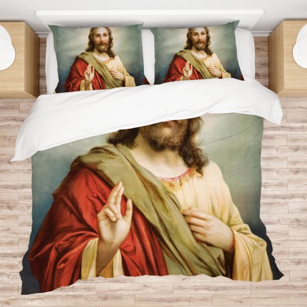 ZapMerch Bible Comforter Set Bible Bed Bedding Sets Bedroom Decor SC00333-005