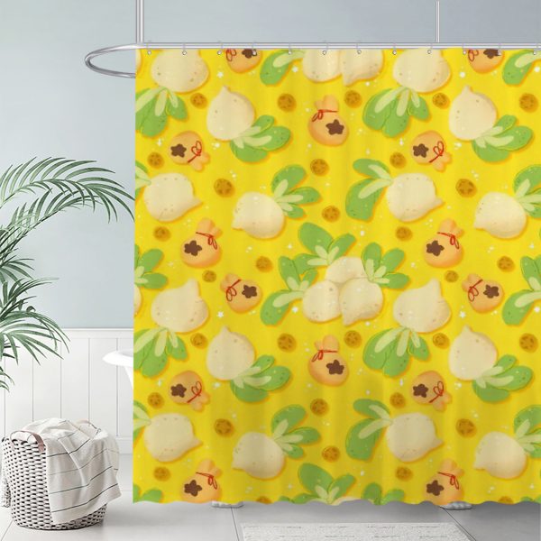 ZapMerch Rural Life Game Shower Curtain, Video Game Bathroom Decor, Waterproof Fabric Durable Easy Care Washable, 72"X72"(Hooks Not Included) SC00335-002