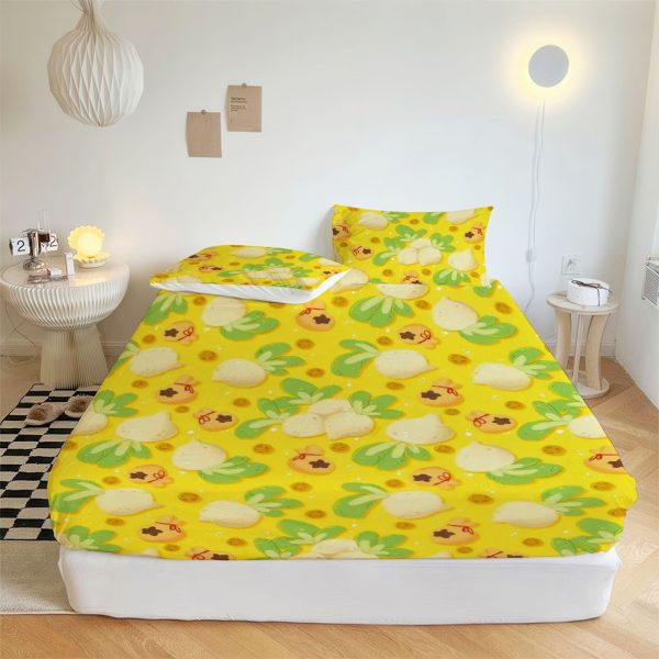 ZapMerch Rural Life Game Fitted Sheet Video Game Bed Sheets Bedding Set Deep Pockets Up To 16" Bedroom Decor SC00335-006