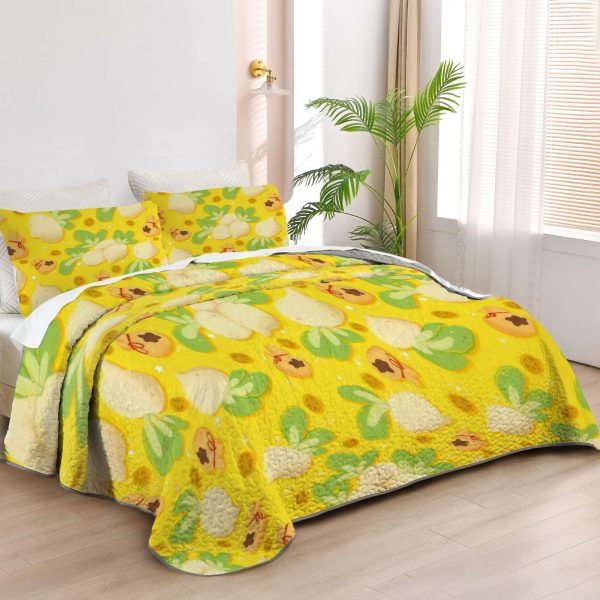 ZapMerch Rural Life Game Quilt Bedspreads Video Game Bed Set Bedding Coverlet Fabric Washable SC00335-007