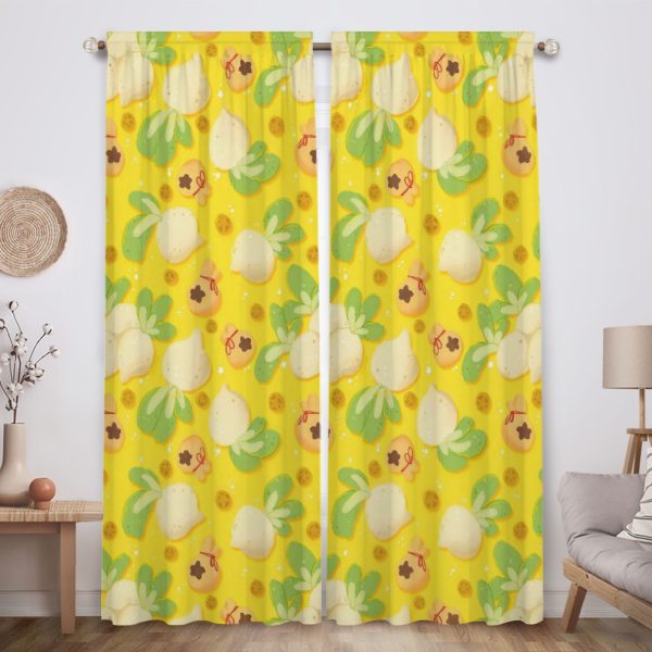 ZapMerch Rural Life Game Window Curtains Video Game Drapes Bedroom Home Room Decor Durable Fabric Machine Washable 82" X 84" SC00335-013