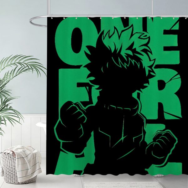 ZapMerch Hero Academy Shower Curtain, Japanese Anime Bathroom Decor, Waterproof Fabric Durable Easy Care Washable, 72"X72"(Hooks Not Included) SC00344-002