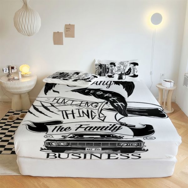 ZapMerch Dark Legends Fitted Sheet Tv Series Bed Sheets Bedding Set Deep Pockets Up To 16" Bedroom Decor SC00348-006
