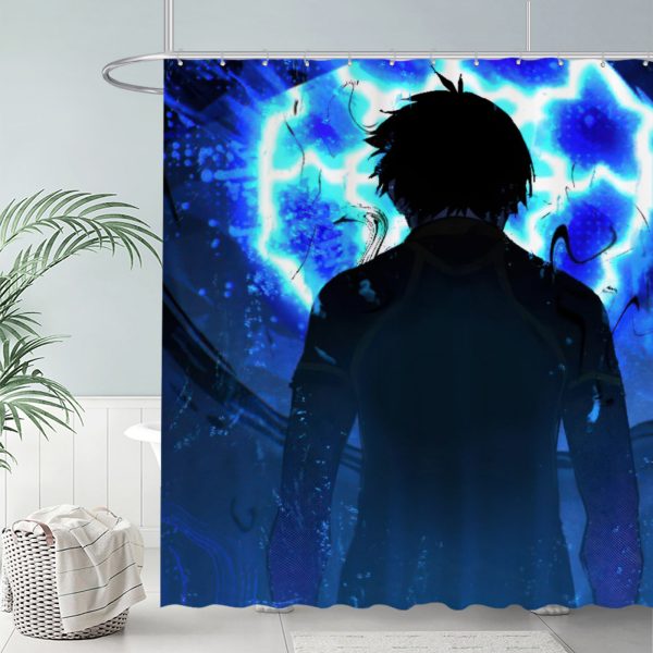 ZapMerch Japanese Soccer Anime Shower Curtain, Striker??S Paradise Bathroom Decor, Waterproof Fabric Durable Easy Care Washable, 72"X72"(Hooks Not Included) SC00355-002