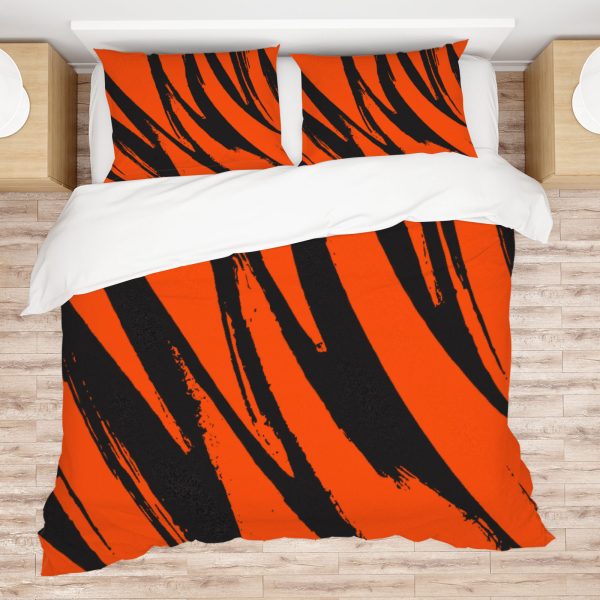 ZapMerch Cinciati Roa Comforter Set Tiger Stripes Bed Bedding Sets Bedroom Decor SC00357-005