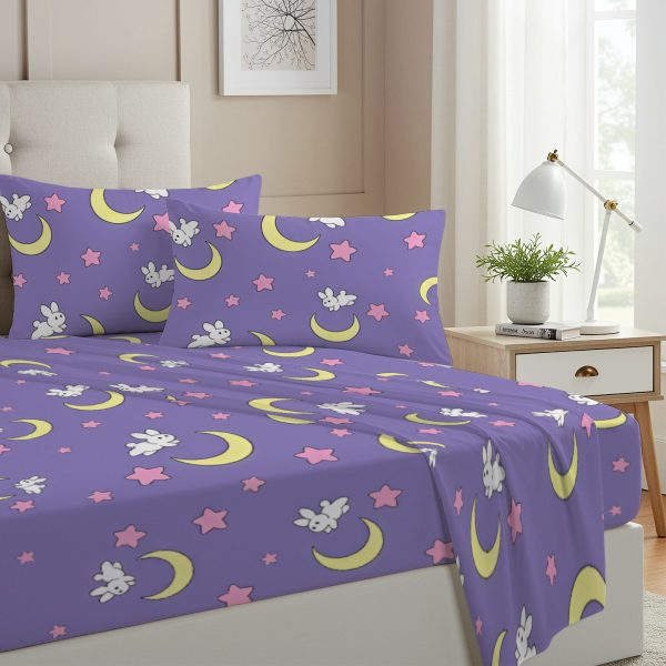 ZapMerch Twin Size Buy Fitted Sheet Buy Bed Flat Sheets Bedding Set Deep Pockets Up To 16" Bedroom Decor With 1 Pillow Sham SC00359-009