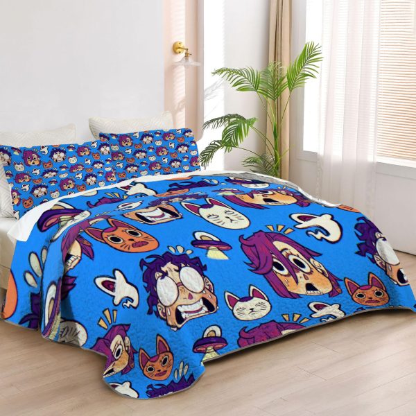 ZapMerch Supernatural Showdown Quilt Bedspreads Japanese Manga Bed Set Bedding Coverlet Fabric Washable SC00364-007